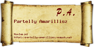 Partelly Amarillisz névjegykártya